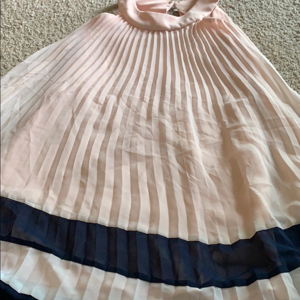 Pink and blue little girls lace dress size 10 - Picture 2 of 2